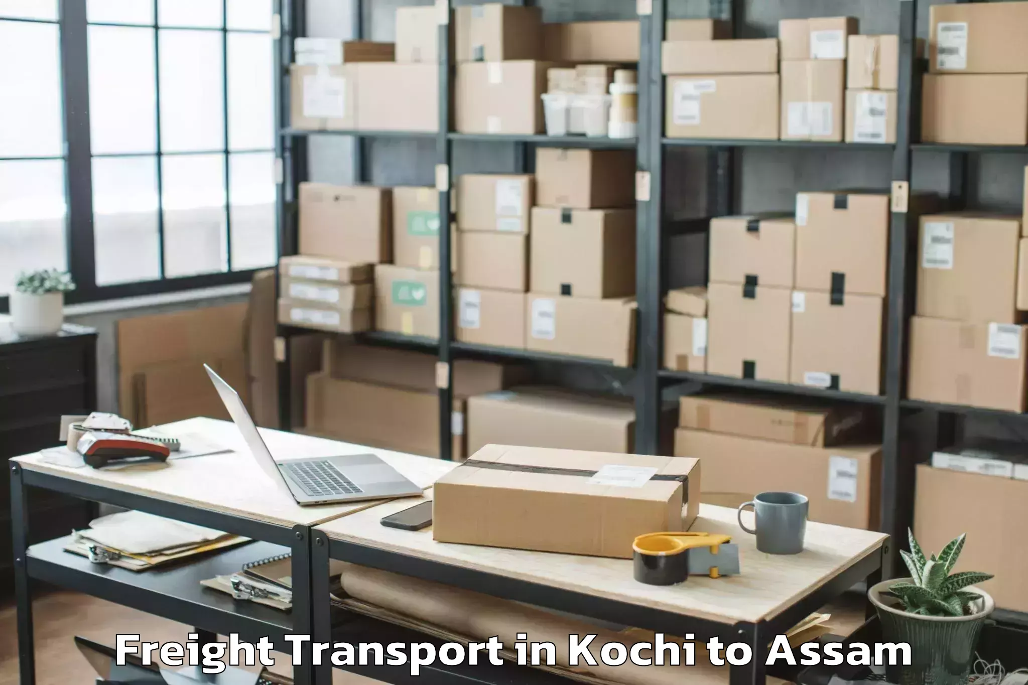 Top Kochi to Sarupeta Freight Transport Available